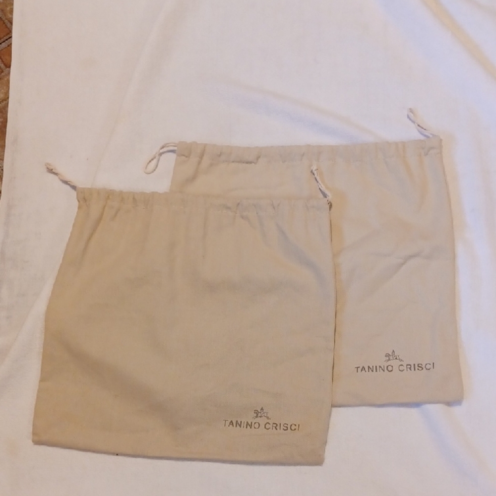 Tanino Crisci Beige Dust Bags 13x13 Inches Set Of 2